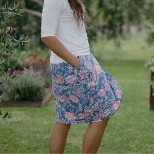 NWT WOMENS XXL RIPSKIRT LABOHEME BLUE SKIRT